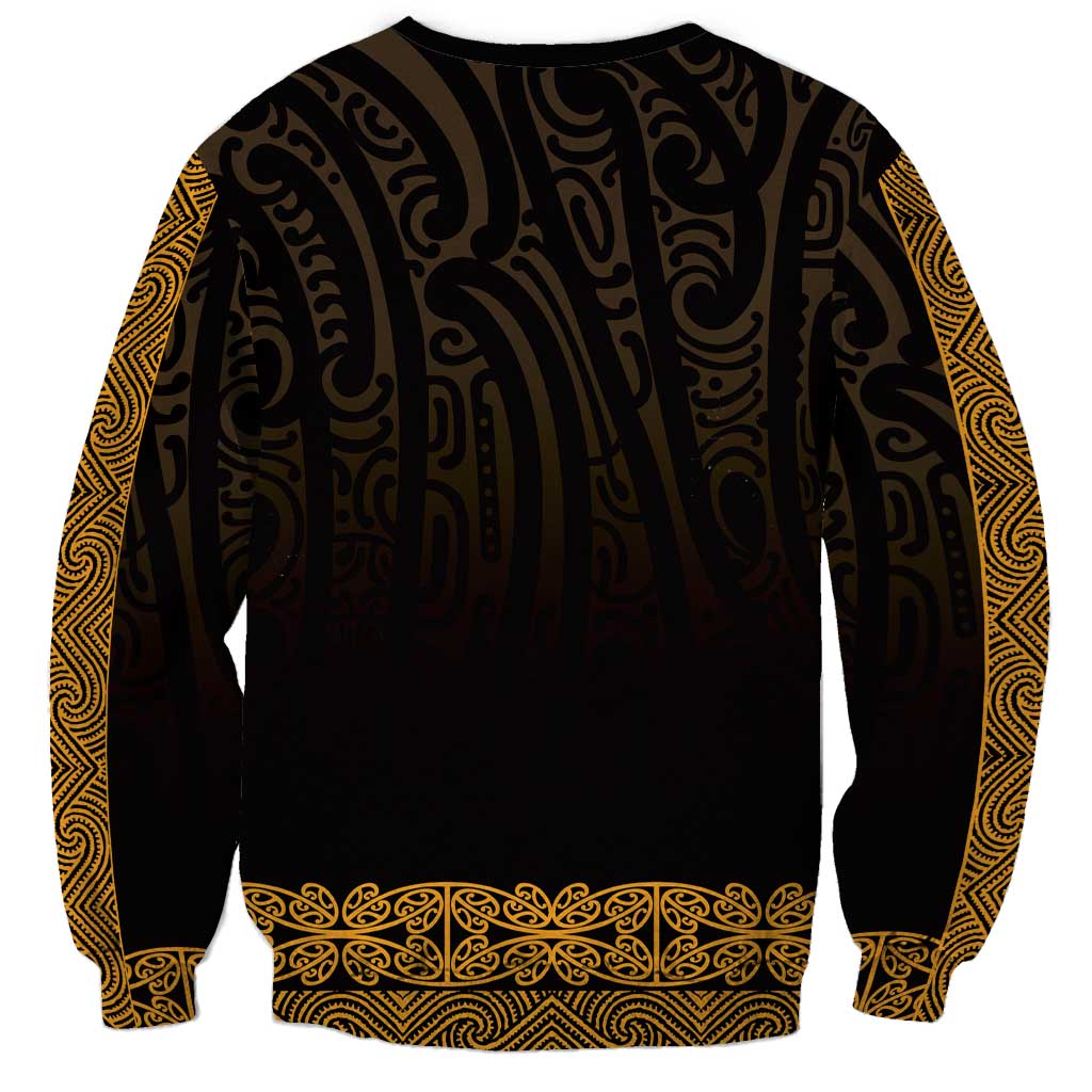 New Zealand Maori Kowhaiwhai Sweatshirt Karaka Maui and Mangopare LT9 - Polynesian Pride