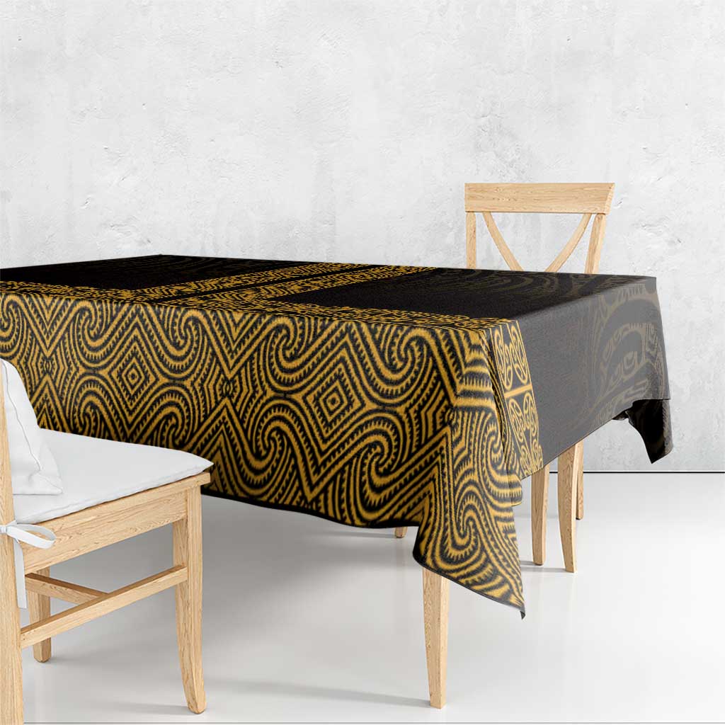 New Zealand Maori Kowhaiwhai Tablecloth Karaka Maui and Mangopare LT9 - Polynesian Pride