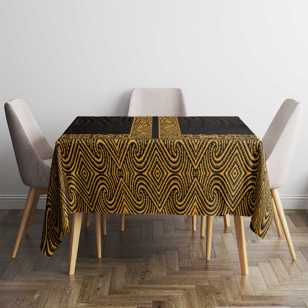 New Zealand Maori Kowhaiwhai Tablecloth Karaka Maui and Mangopare LT9 - Polynesian Pride
