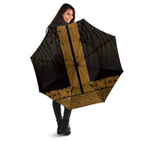 New Zealand Maori Kowhaiwhai Umbrella Karaka Maui and Mangopare - Polynesian Pride