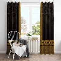 New Zealand Maori Kowhaiwhai Window Curtain Karaka Maui and Mangopare LT9 - Polynesian Pride