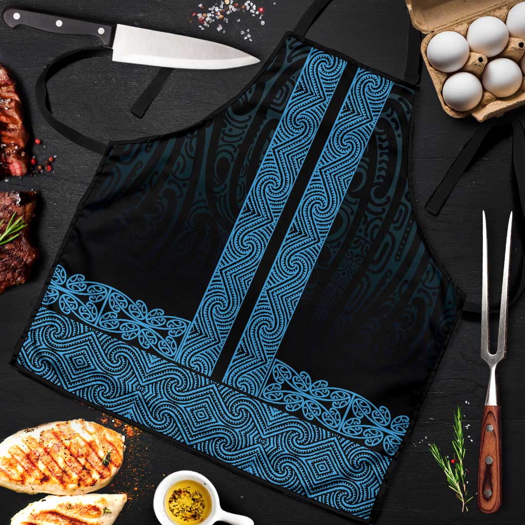 New Zealand Maori Kowhaiwhai Apron Kikorangi Maui and Mangopare - Polynesian Pride