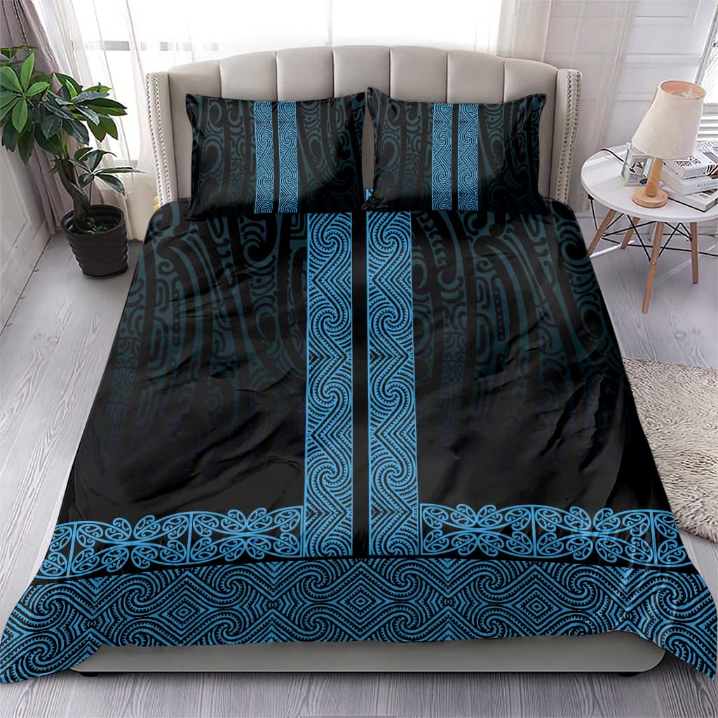 New Zealand Maori Kowhaiwhai Bedding Set Kikorangi Maui and Mangopare