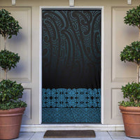New Zealand Maori Kowhaiwhai Door Cover Kikorangi Maui and Mangopare - Polynesian Pride