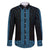New Zealand Maori Kowhaiwhai Family Matching Off The Shoulder Long Sleeve Dress and Hawaiian Shirt Kikorangi Maui and Mangopare