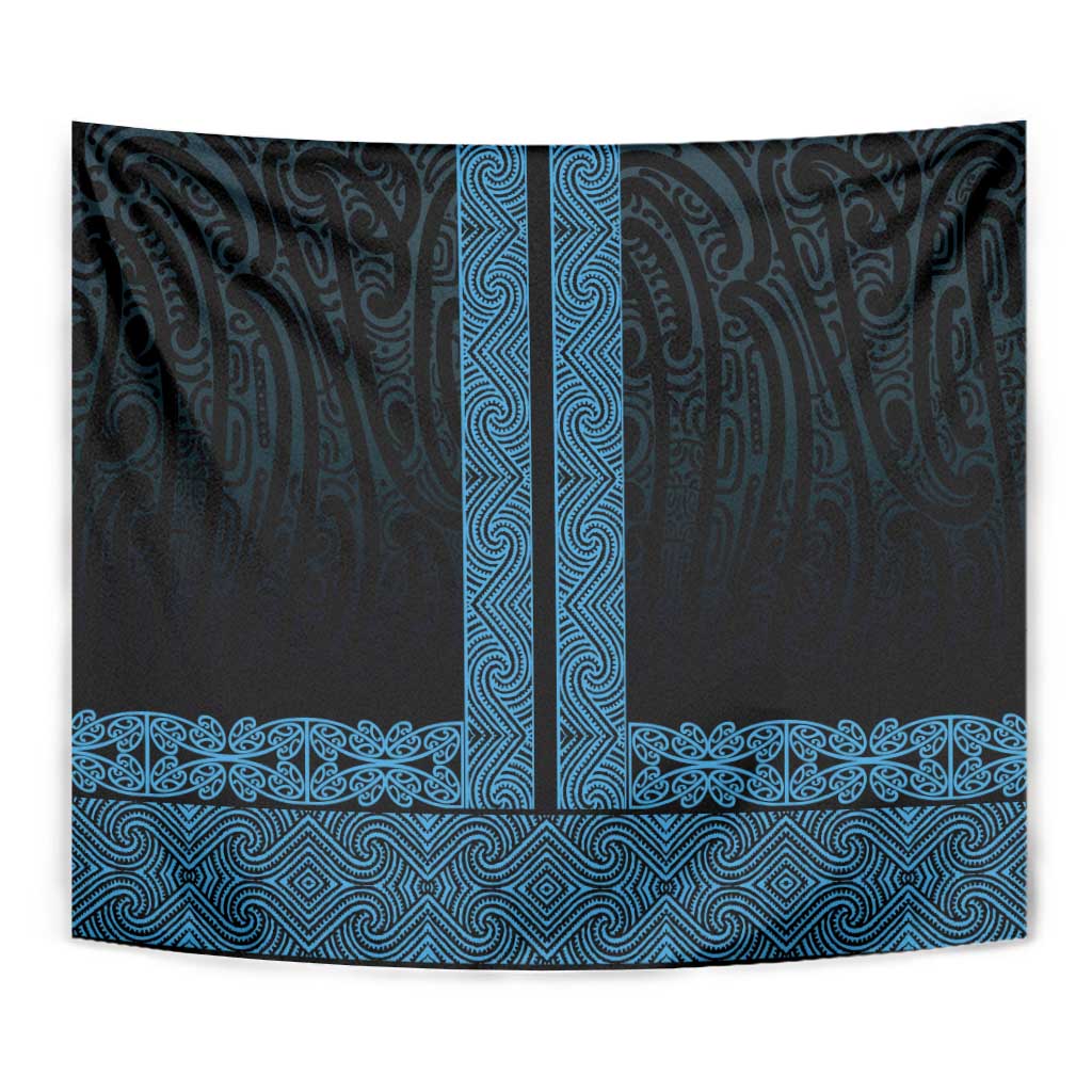 New Zealand Maori Kowhaiwhai Tapestry Kikorangi Maui and Mangopare