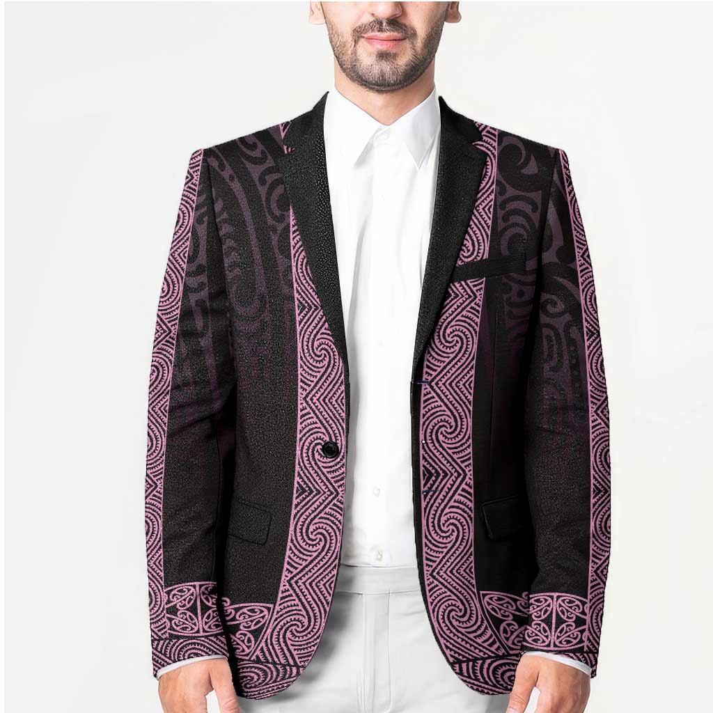 New Zealand Maori Kowhaiwhai Blazer Mawhero Maui and Mangopare LT9 - Polynesian Pride