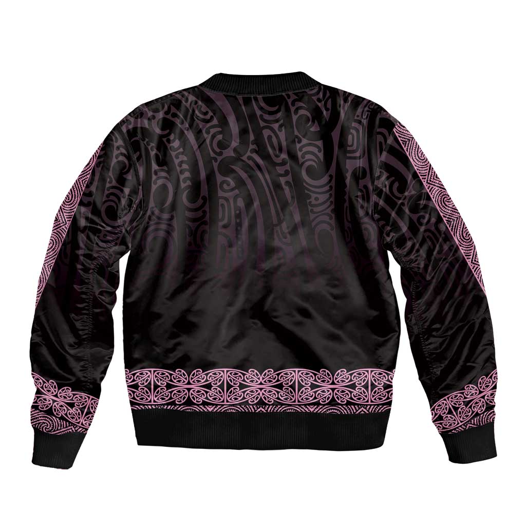 New Zealand Maori Kowhaiwhai Bomber Jacket Mawhero Maui and Mangopare LT9 - Polynesian Pride