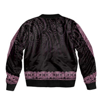 New Zealand Maori Kowhaiwhai Bomber Jacket Mawhero Maui and Mangopare LT9 - Polynesian Pride