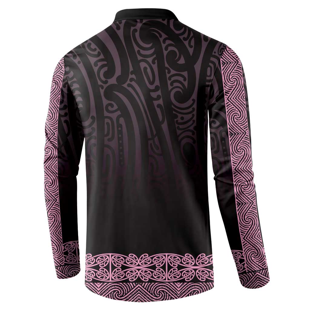 New Zealand Maori Kowhaiwhai Button Sweatshirt Mawhero Maui and Mangopare LT9 - Polynesian Pride