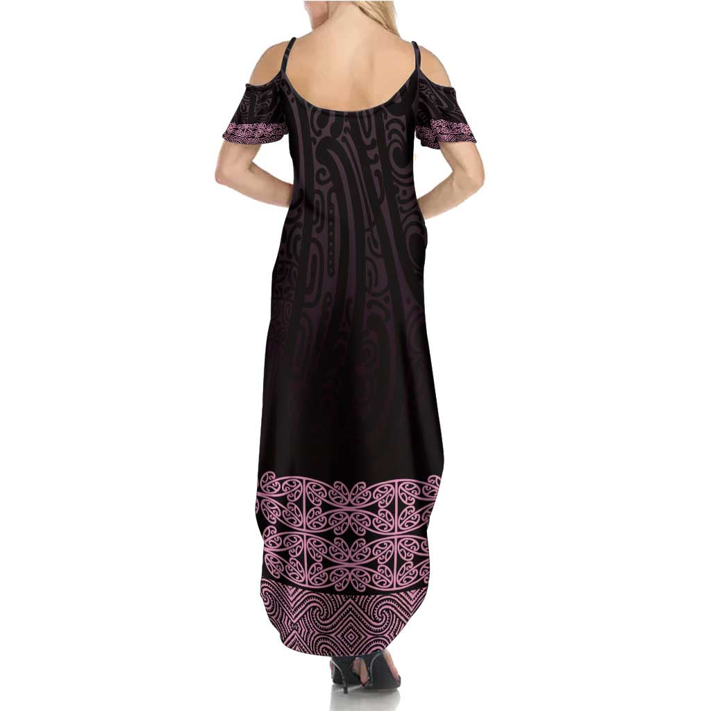 New Zealand Maori Kowhaiwhai Family Matching Summer Maxi Dress and Hawaiian Shirt Mawhero Maui and Mangopare