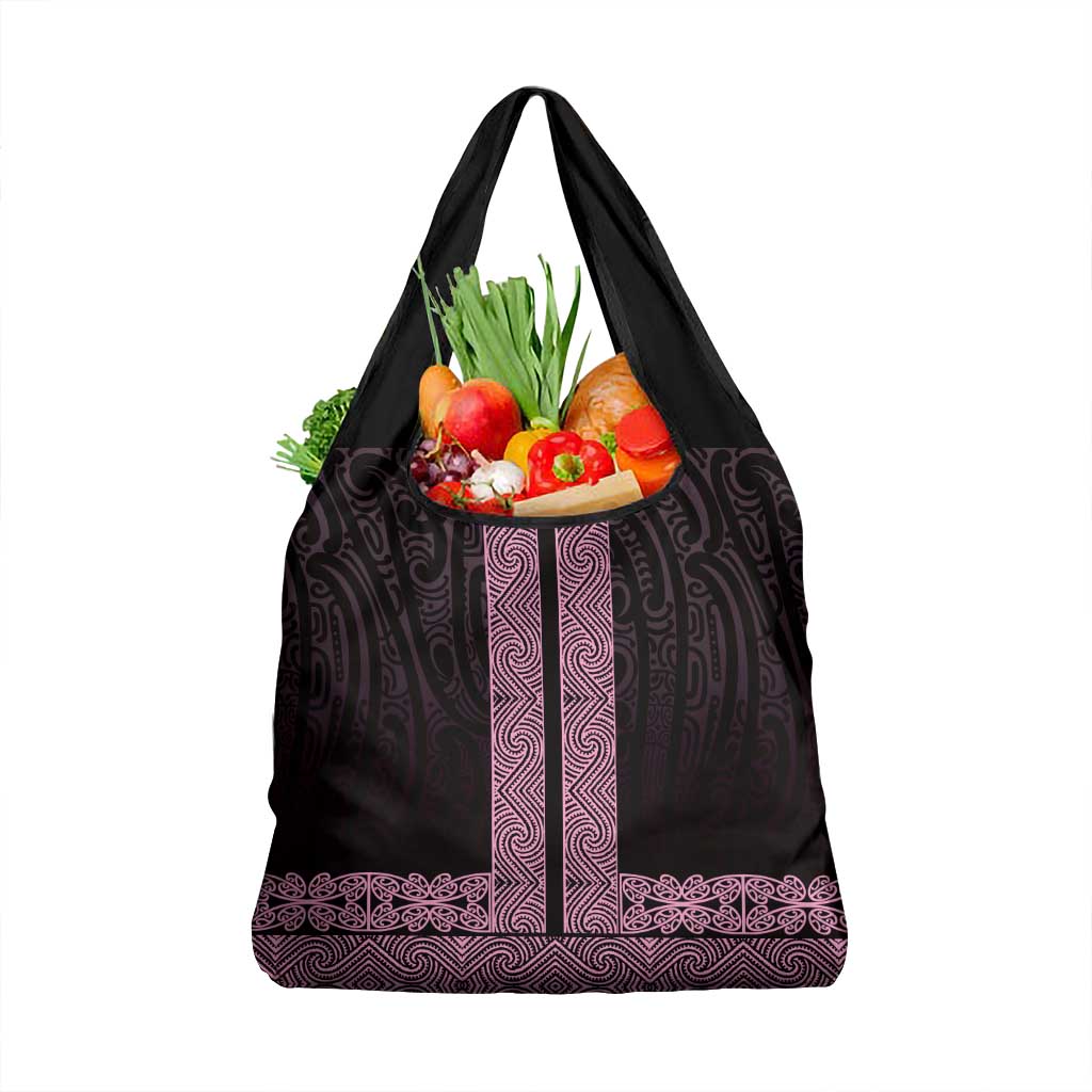 New Zealand Maori Kowhaiwhai Grocery Bag Mawhero Maui and Mangopare