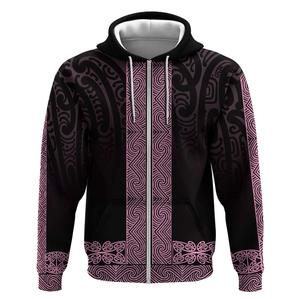 New Zealand Maori Kowhaiwhai Hoodie Mawhero Maui and Mangopare
