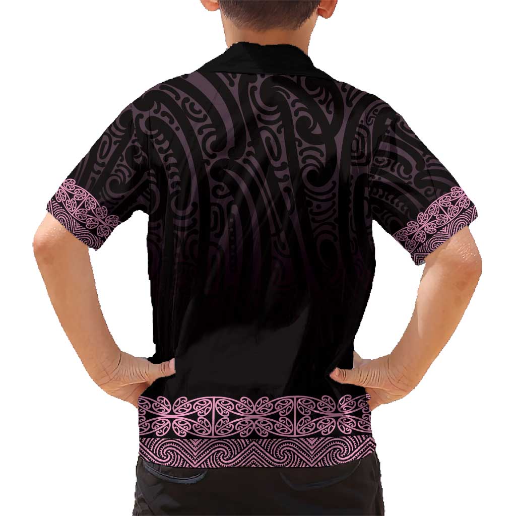 New Zealand Maori Kowhaiwhai Kid Hawaiian Shirt Mawhero Maui and Mangopare LT9 - Polynesian Pride