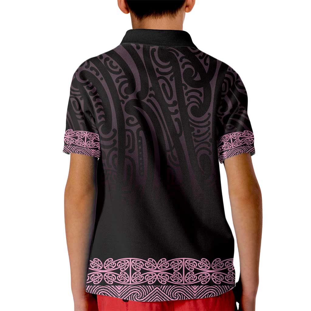 New Zealand Maori Kowhaiwhai Kid Polo Shirt Mawhero Maui and Mangopare LT9 - Polynesian Pride