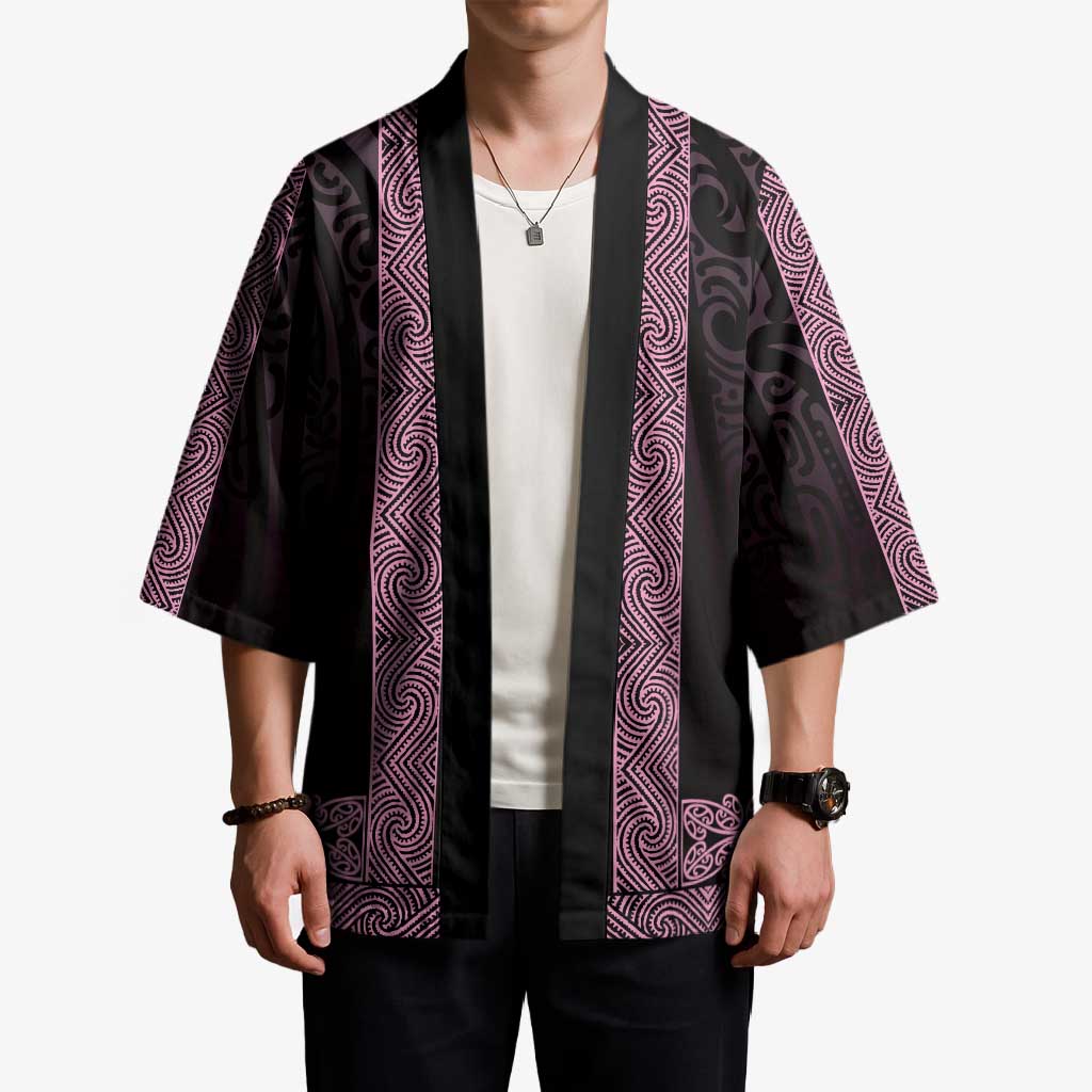 New Zealand Maori Kowhaiwhai Kimono Mawhero Maui and Mangopare - Polynesian Pride