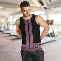 New Zealand Maori Kowhaiwhai Men Tank Top Mawhero Maui and Mangopare