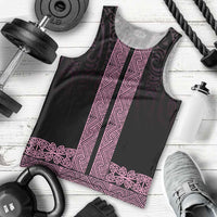 New Zealand Maori Kowhaiwhai Men Tank Top Mawhero Maui and Mangopare