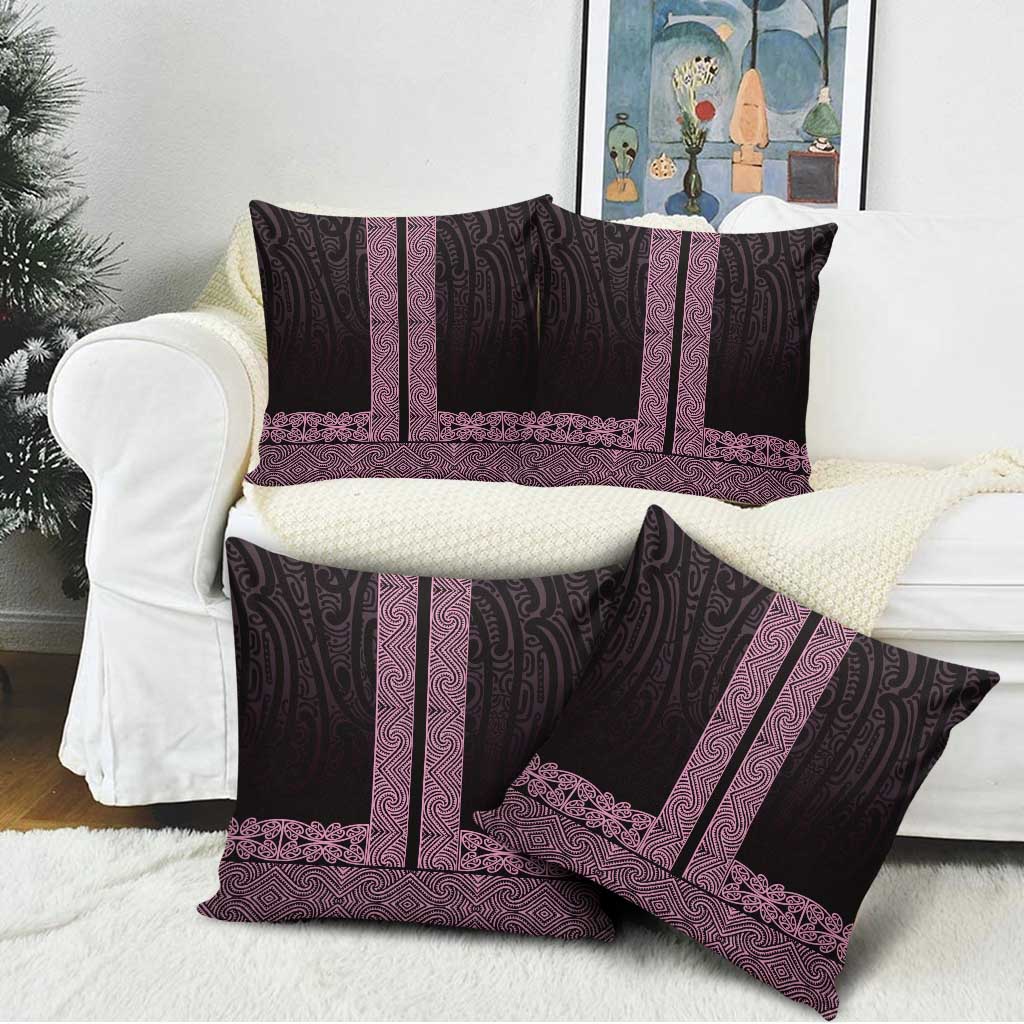 New Zealand Maori Kowhaiwhai Pillow Cover Mawhero Maui and Mangopare - Polynesian Pride