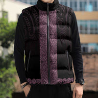 New Zealand Maori Kowhaiwhai Sleeveless Puffer Jacket Mawhero Maui and Mangopare - Polynesian Pride