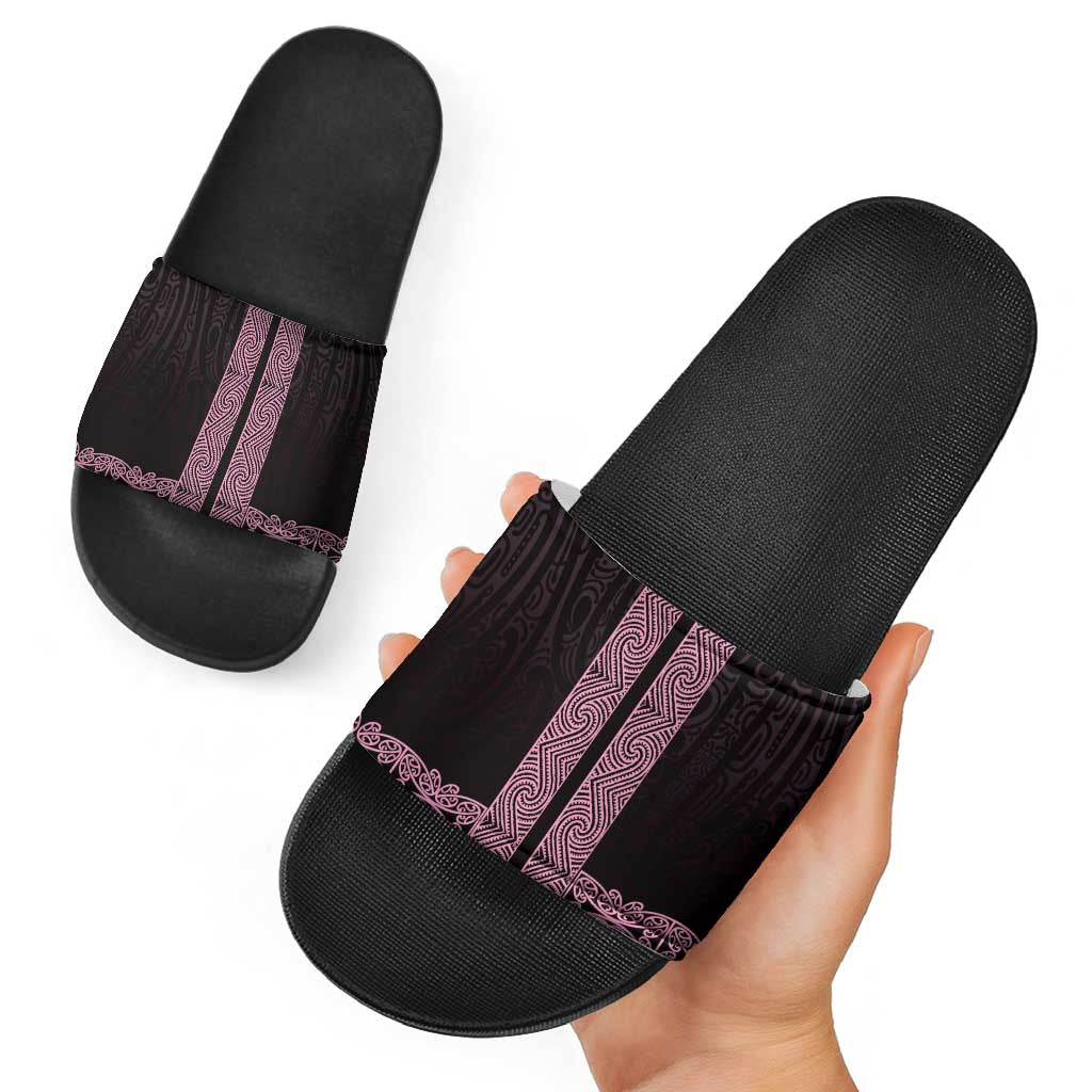 New Zealand Maori Kowhaiwhai Slide Sandals Mawhero Maui and Mangopare - Polynesian Pride