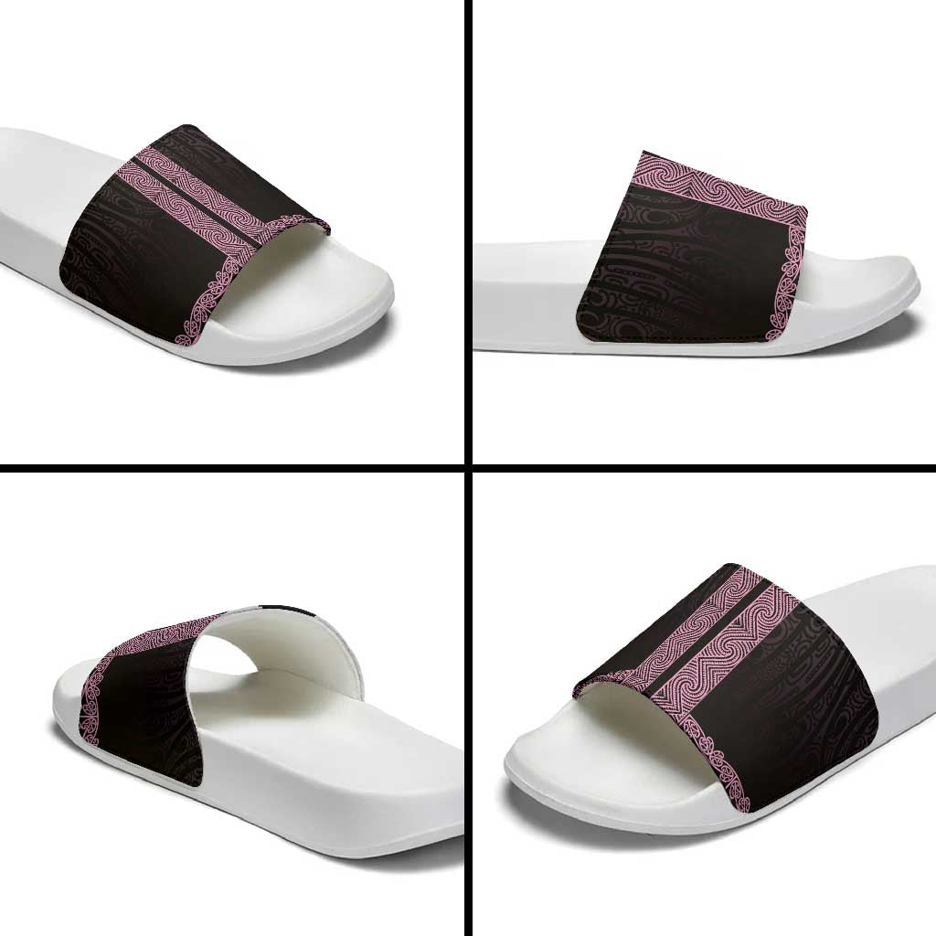 New Zealand Maori Kowhaiwhai Slide Sandals Mawhero Maui and Mangopare - Polynesian Pride