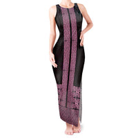 New Zealand Maori Kowhaiwhai Tank Maxi Dress Mawhero Maui and Mangopare
