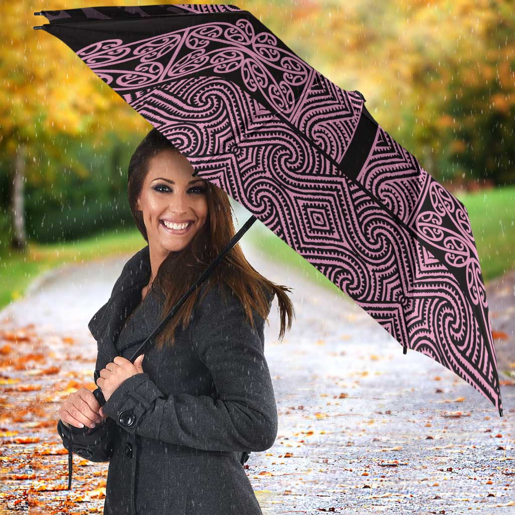 New Zealand Maori Kowhaiwhai Umbrella Mawhero Maui and Mangopare - Polynesian Pride