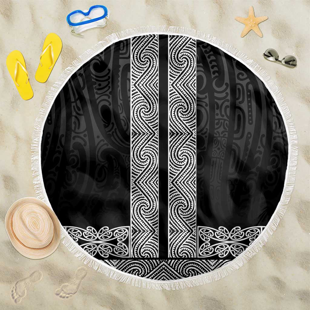 New Zealand Maori Kowhaiwhai Beach Blanket Pango Maui and Mangopare