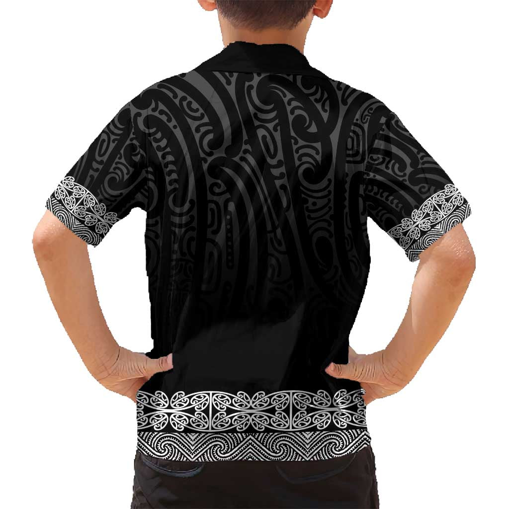 New Zealand Maori Kowhaiwhai Family Matching Puletasi and Hawaiian Shirt Pango Maui and Mangopare LT9 - Polynesian Pride