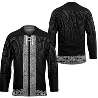 New Zealand Maori Kowhaiwhai Hockey Jersey Pango Maui and Mangopare - Polynesian Pride