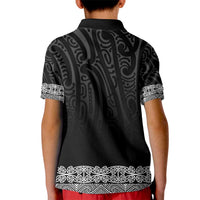 New Zealand Maori Kowhaiwhai Kid Polo Shirt Pango Maui and Mangopare LT9 - Polynesian Pride