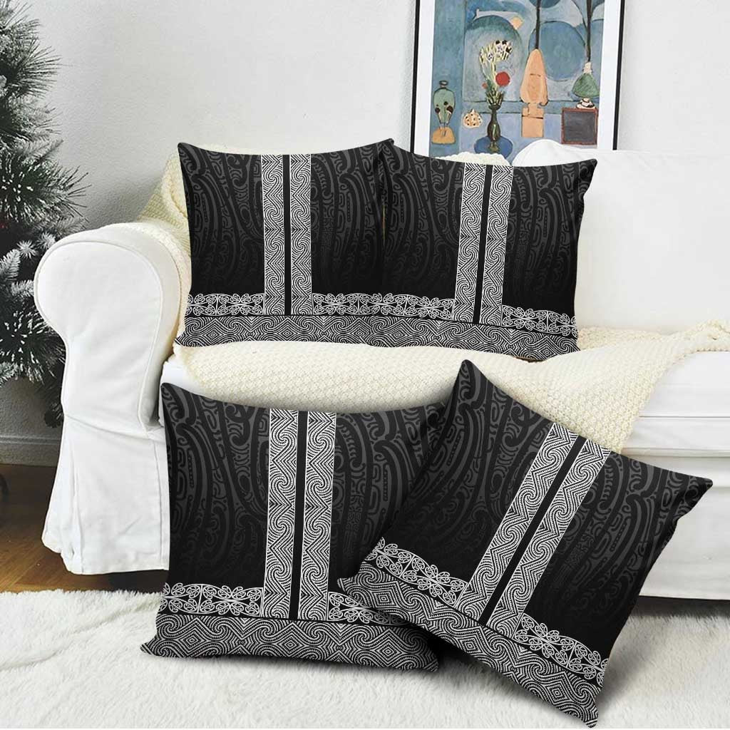 New Zealand Maori Kowhaiwhai Pillow Cover Pango Maui and Mangopare - Polynesian Pride