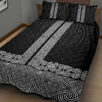 New Zealand Maori Kowhaiwhai Quilt Bed Set Pango Maui and Mangopare