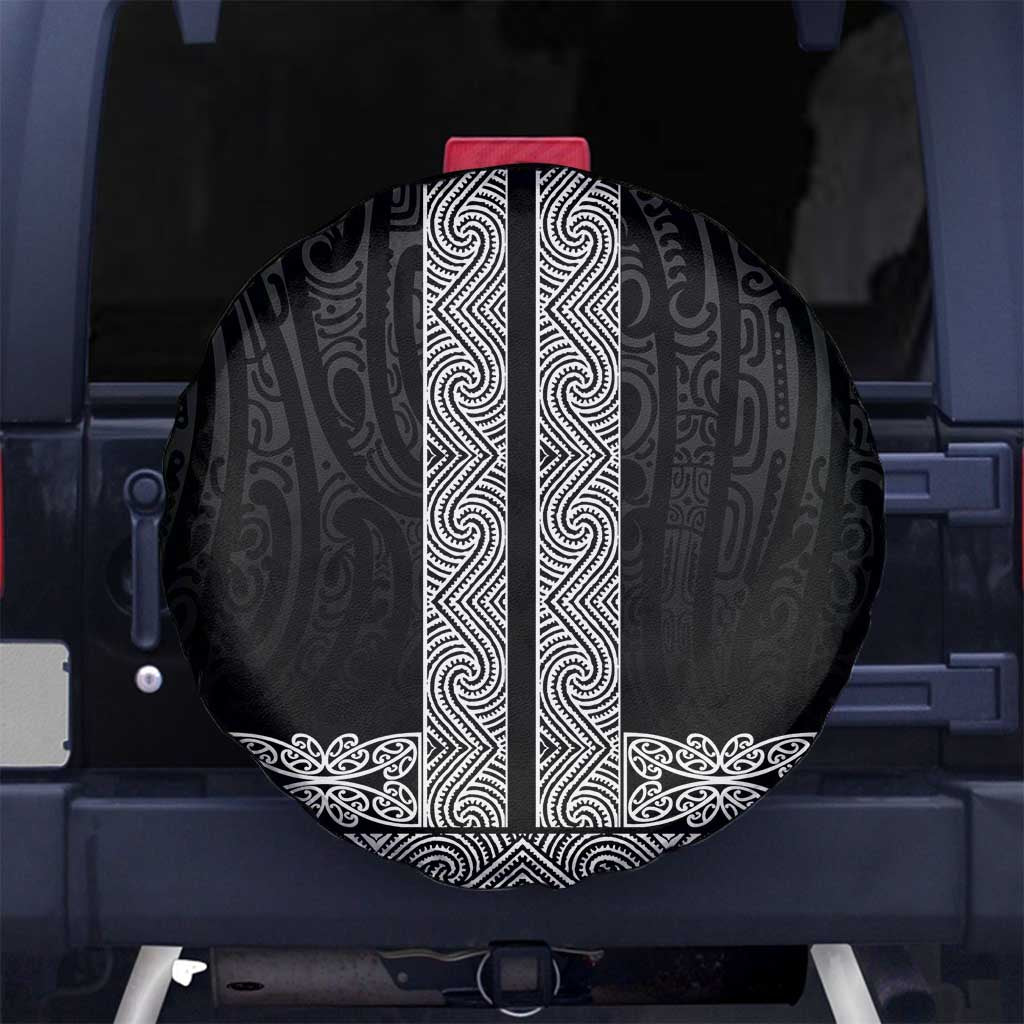 New Zealand Maori Kowhaiwhai Spare Tire Cover Pango Maui and Mangopare