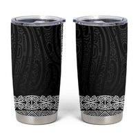 New Zealand Maori Kowhaiwhai Tumbler Cup Pango Maui and Mangopare LT9 Black - Polynesian Pride