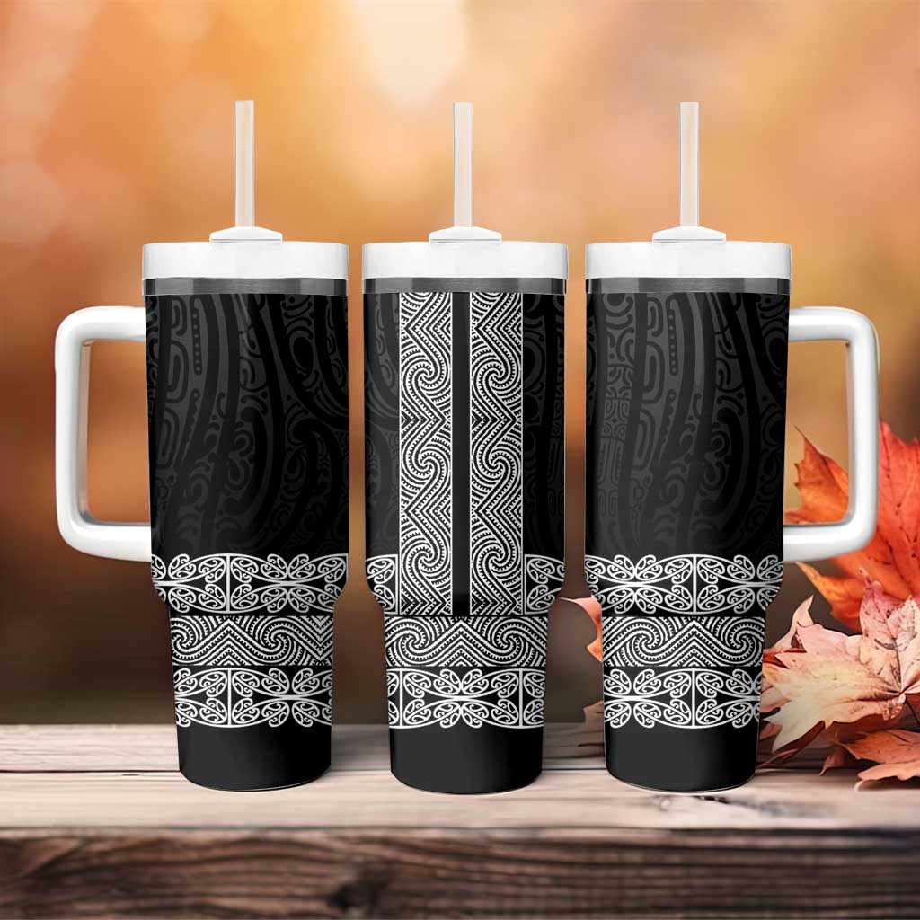 New Zealand Maori Kowhaiwhai Tumbler With Handle Pango Maui and Mangopare LT9 - Polynesian Pride