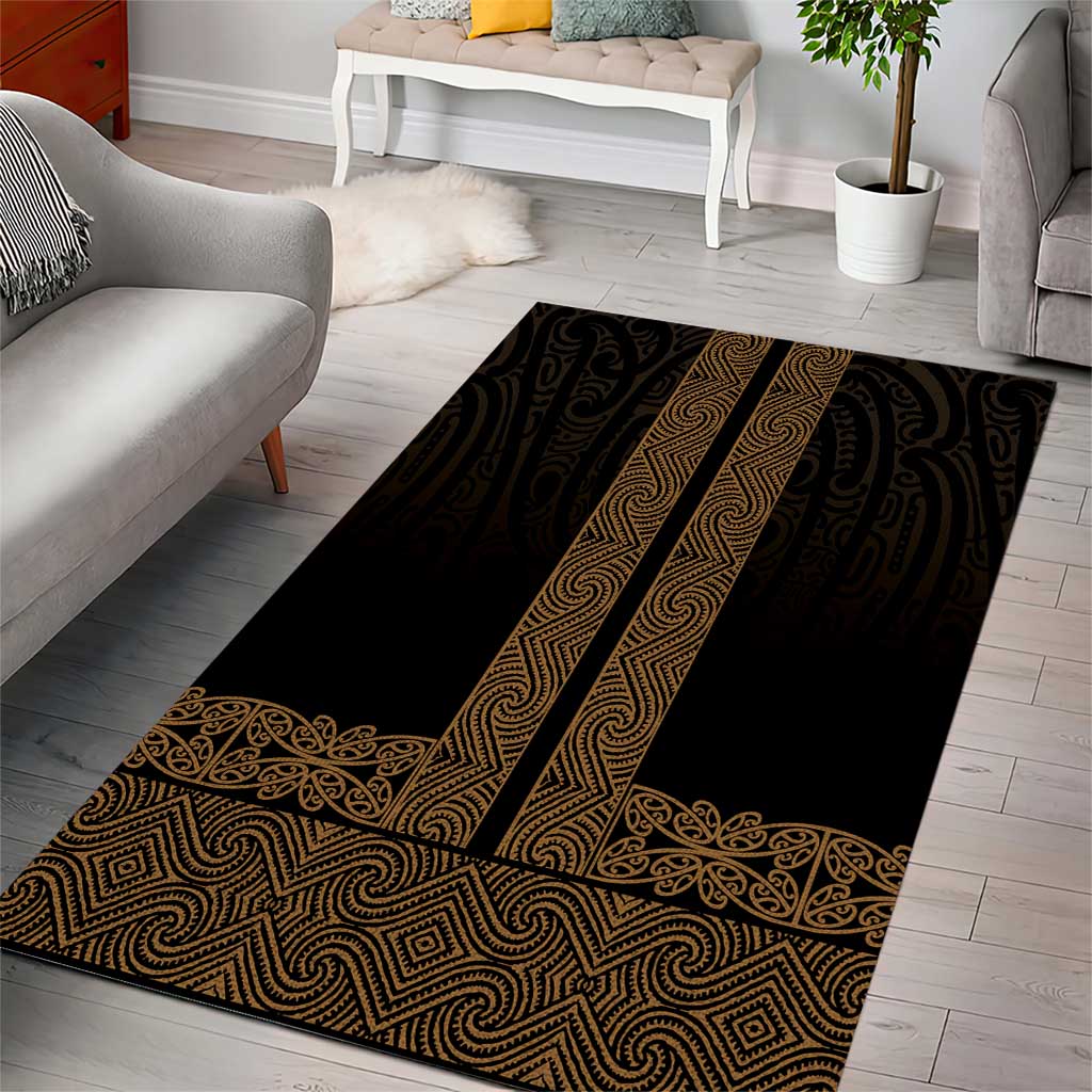 New Zealand Maori Kowhaiwhai Area Rug Parauri Maui and Mangopare LT9 - Polynesian Pride