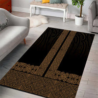 New Zealand Maori Kowhaiwhai Area Rug Parauri Maui and Mangopare LT9 - Polynesian Pride