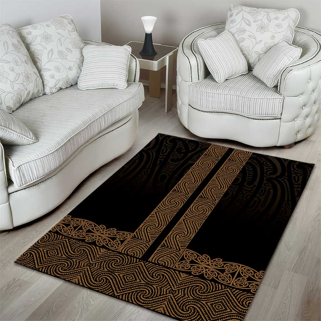 New Zealand Maori Kowhaiwhai Area Rug Parauri Maui and Mangopare LT9 - Polynesian Pride