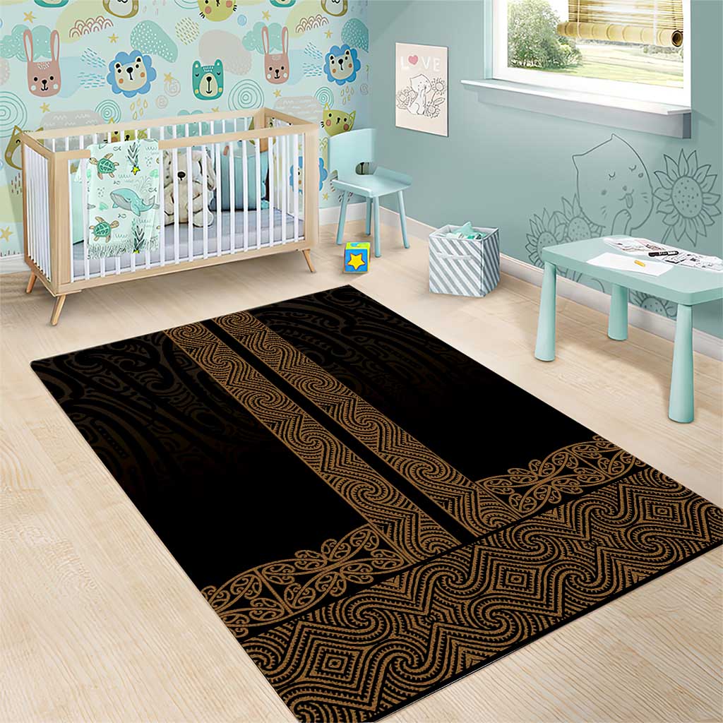 New Zealand Maori Kowhaiwhai Area Rug Parauri Maui and Mangopare LT9 - Polynesian Pride