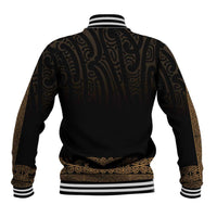New Zealand Maori Kowhaiwhai Baseball Jacket Parauri Maui and Mangopare LT9 - Polynesian Pride