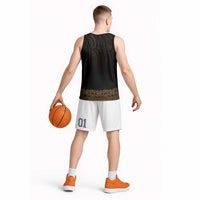 New Zealand Maori Kowhaiwhai Basketball Jersey Parauri Maui and Mangopare - Polynesian Pride