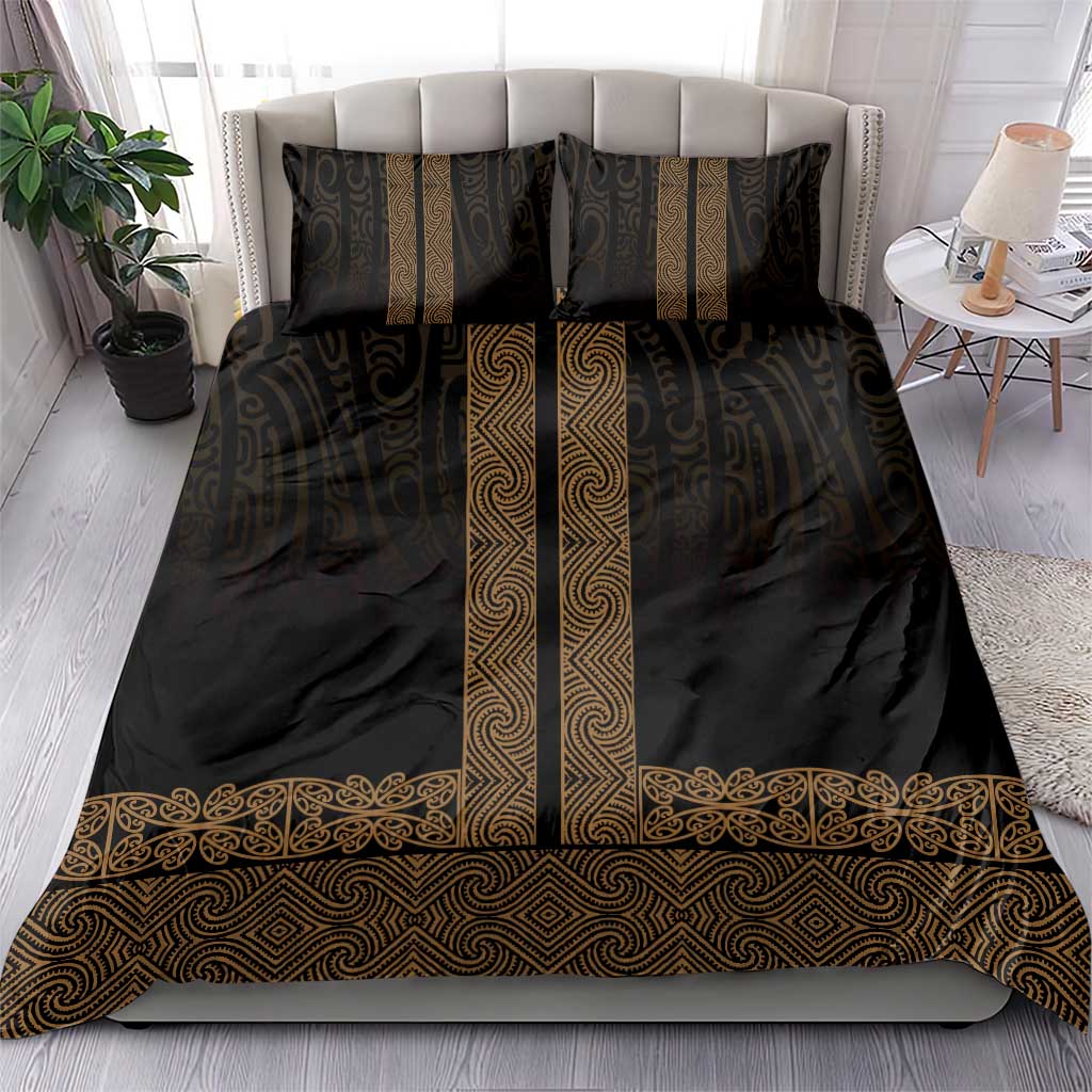 New Zealand Maori Kowhaiwhai Bedding Set Parauri Maui and Mangopare