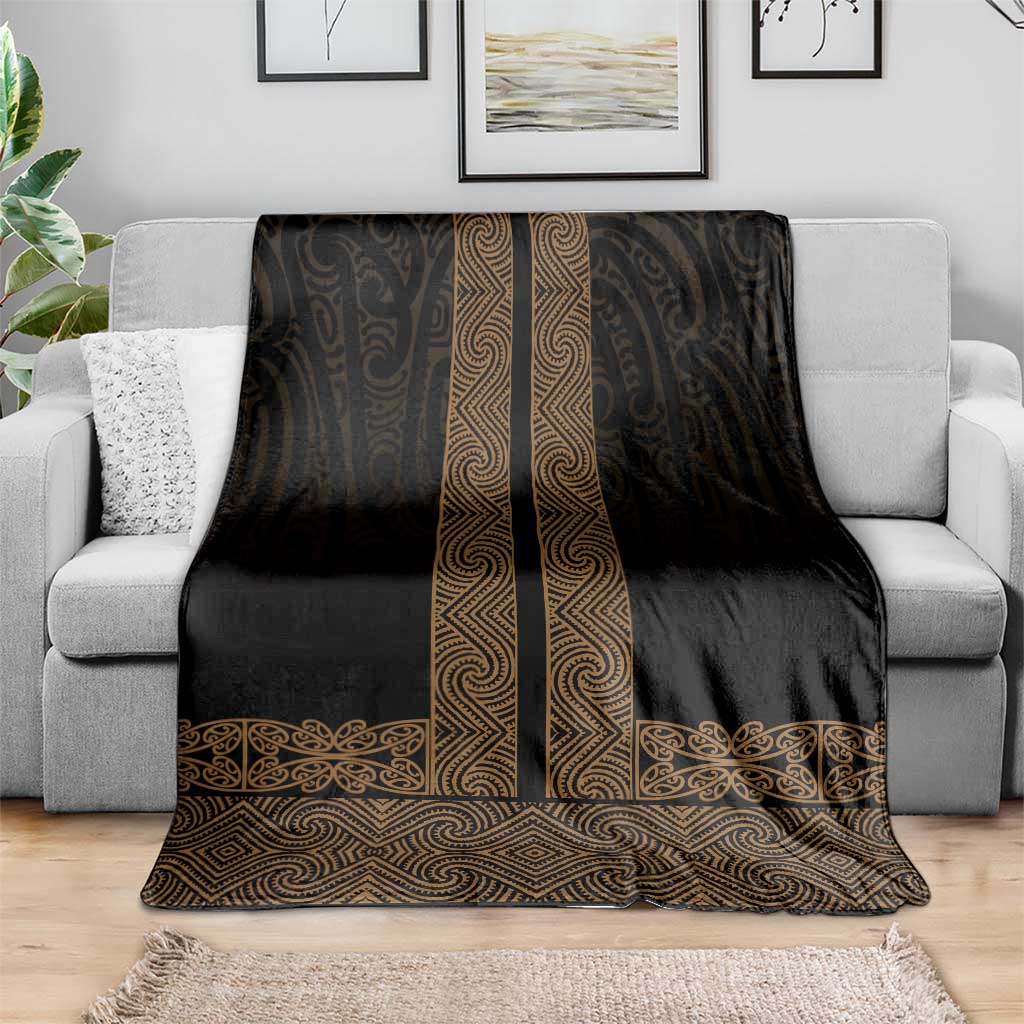 New Zealand Maori Kowhaiwhai Blanket Parauri Maui and Mangopare
