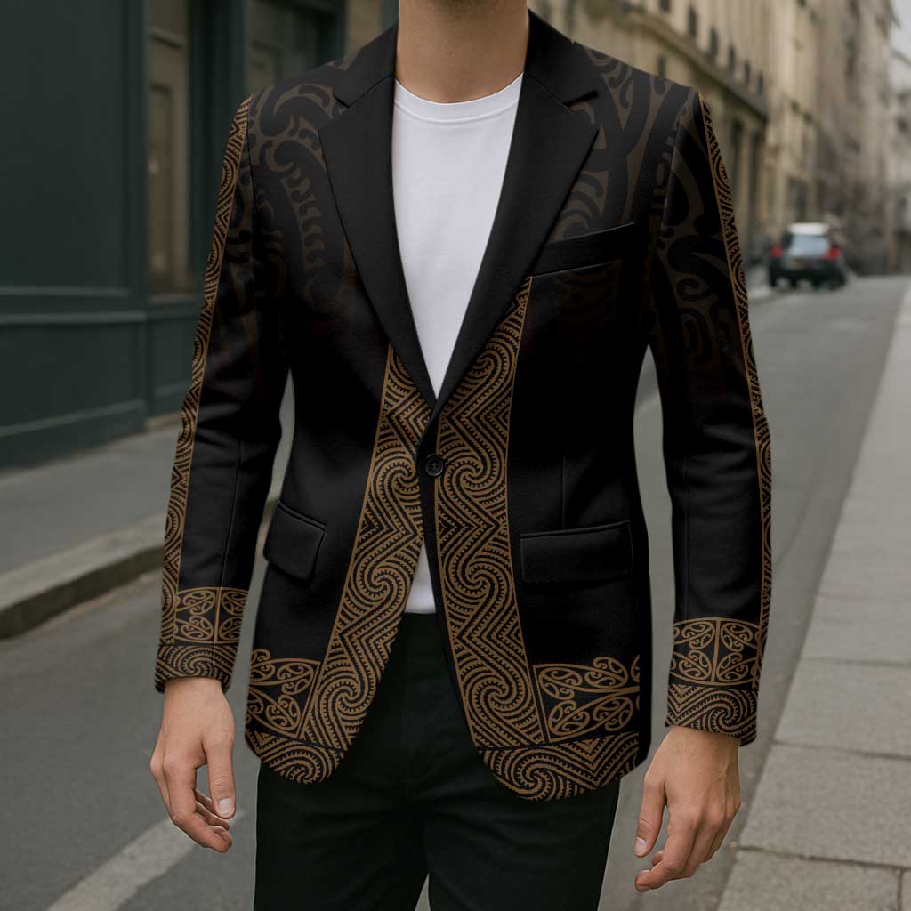 New Zealand Maori Kowhaiwhai Blazer Parauri Maui and Mangopare LT9 - Polynesian Pride