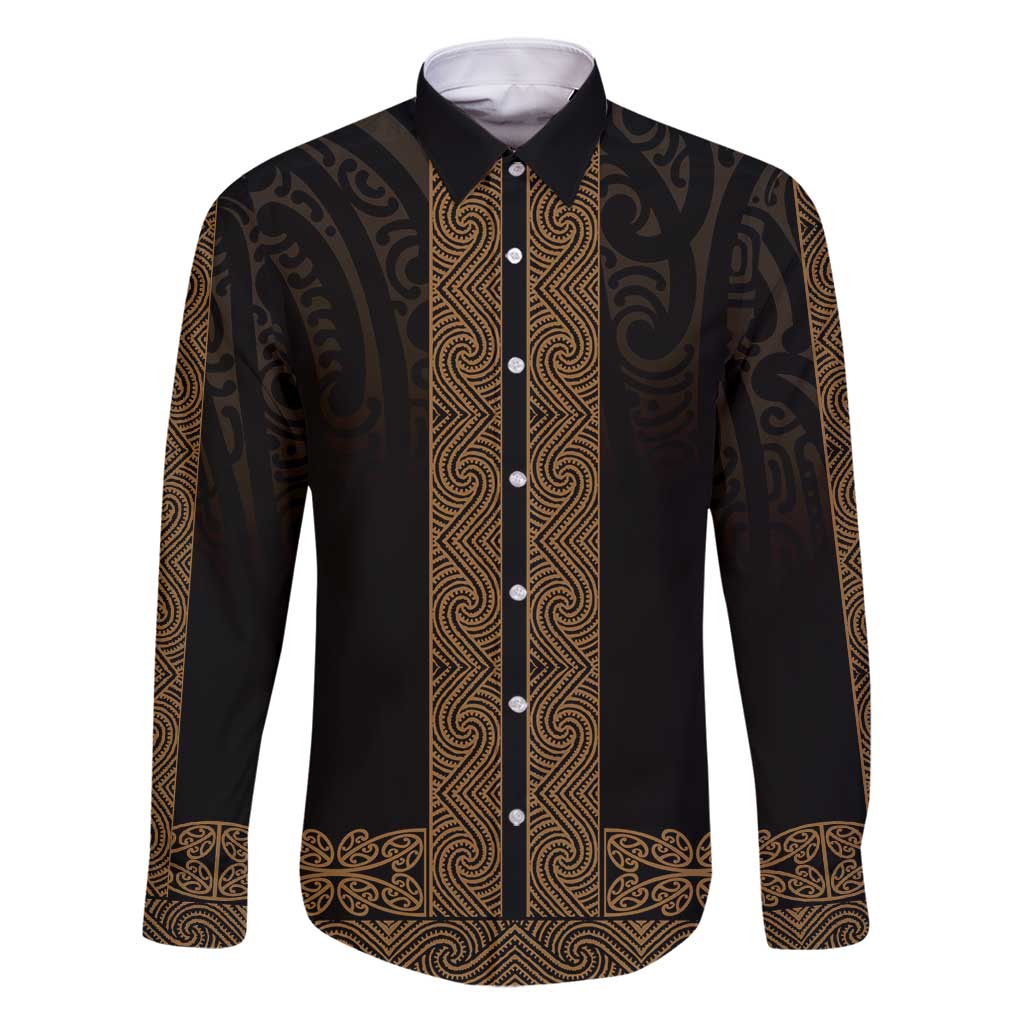 New Zealand Maori Kowhaiwhai Family Matching Off Shoulder Maxi Dress and Hawaiian Shirt Parauri Maui and Mangopare