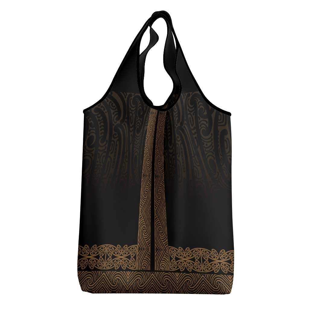 New Zealand Maori Kowhaiwhai Grocery Bag Parauri Maui and Mangopare LT9 - Polynesian Pride