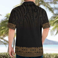New Zealand Maori Kowhaiwhai Hawaiian Shirt Parauri Maui and Mangopare