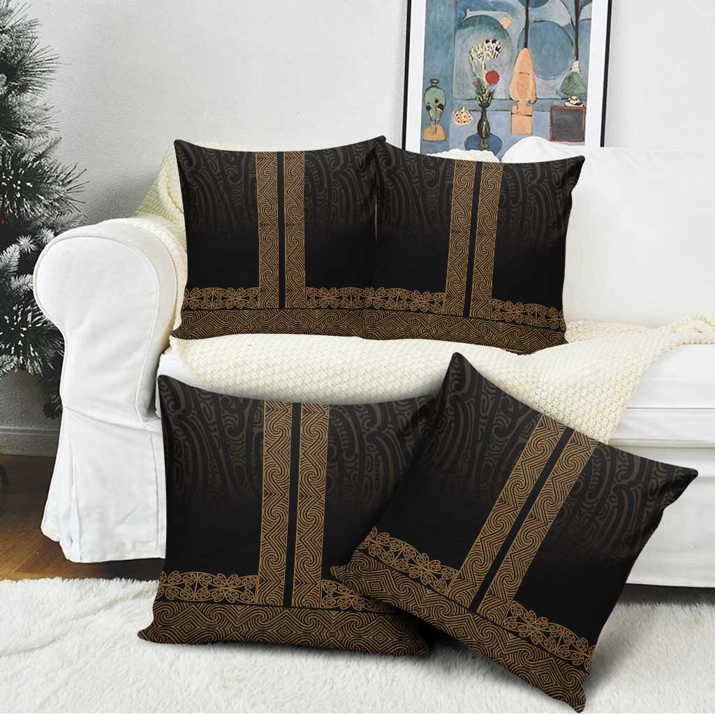 New Zealand Maori Kowhaiwhai Pillow Cover Parauri Maui and Mangopare LT9 - Polynesian Pride
